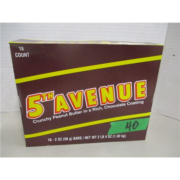 FREIGHT DAMAGE (AS IS):  FIFTH AVENUE CHOCOLATE BARS (18 X 56G) - BOX