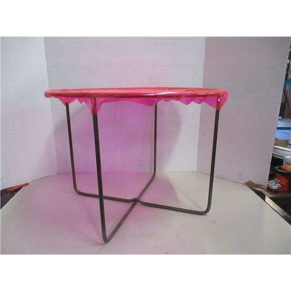 NEW:  16" ROUND VINYL STOOL