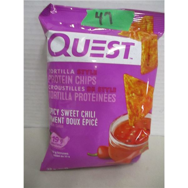 QUEST SPICY SWEET CHILI TORTILLA PROTEIN CHIPS (2 X 19G BAGS)
