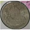 Image 1 : 1950 (DESIGN "0") CANADA SILVER HALF DOLLAR