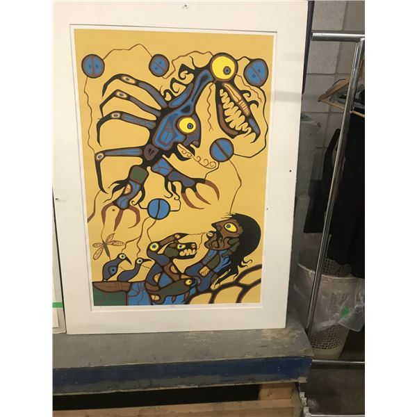 SEIZURE (AS IS):  PICTURE "THE VISIONARY" BY NORVAL MORRISSEAU (#26/62)