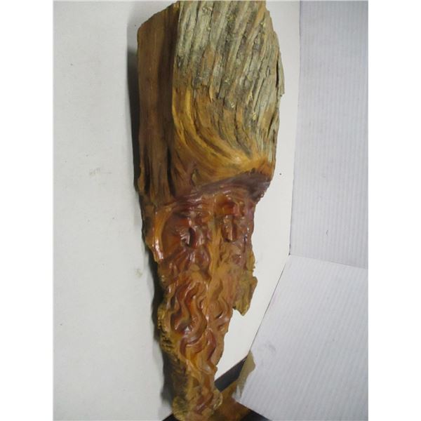 SEIZURE/COLLECTABLE:  WOODEN CARVING OF FACES