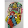 Image 5 : SEIZURE (AS IS):  2 WOOD FACE HANGINGS