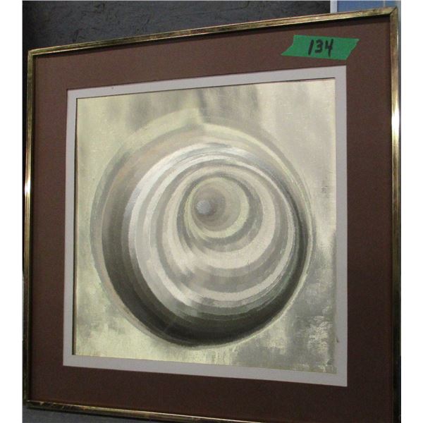 SEIZURE (AS IS):  SCENIC PICTURE (BROKEN GLASS) & CIRCLE PICTURE