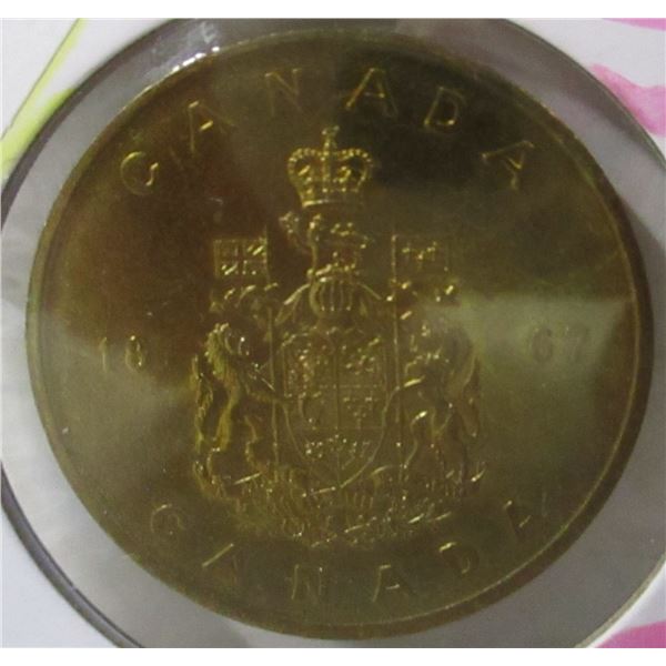 1867 CANADA MAPLE LEAF PROOF LIKE COIN