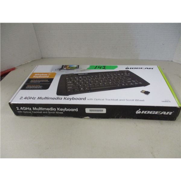 SEIZURE (AS IS):  MULTI-MEDIA KEYBOARD C/W TRACKBALL & SCROLL WHEEL