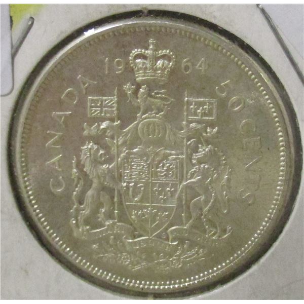 1964 CANADA SILVER HALF DOLLAR