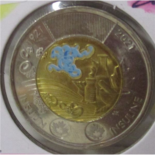 1921 - 2021 UNCIRCULATED INSULIN CANADA TOONIE