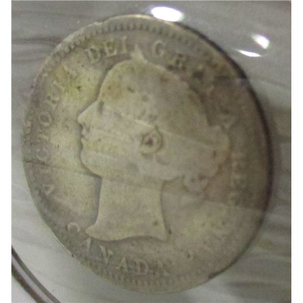 1883H CANADA VICTORIAN SCARCE KEY DATE SILVER DOLLAR