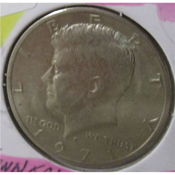 1971 KENNEDY USA HALF DOLLAR