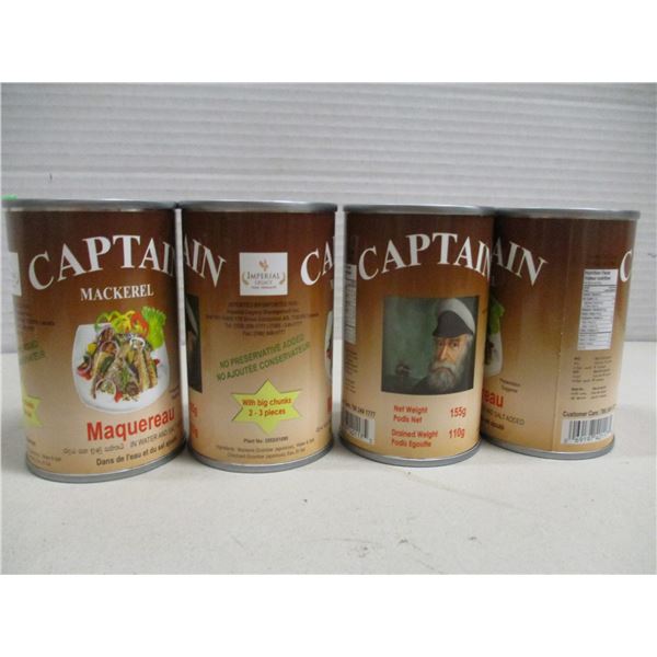 FREIGHT DAMAGE (AS IS);  MACKERAL (4 CANS X 155G)