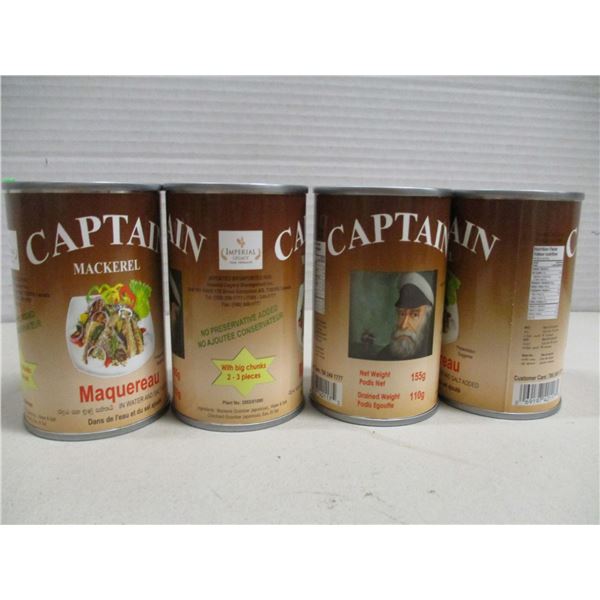 FREIGHT DAMAGE (AS IS);  MACKERAL (4 CANS X 155G)
