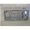 Image 1 : 1954 LEGAL TENDER BANK OF CANADA DEVILS FACE $5 BILL