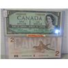 Image 1 : 1954 & 1986 CANADA LAST OF $1 & $2 BILLS