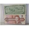 Image 3 : 1954 & 1986 CANADA LAST OF $1 & $2 BILLS