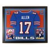 Image 1 : JOSH ALLEN SIGNED AND FRAMED BUFFALO BILLS JERSEY PRESENTATION PIECE (BECKETT COA)