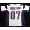 Image 1 : ROB GRONKOWSKI SIGNED NEW ENGLAND PATRIOTS JERSEY (PSA COA)
