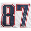 Image 2 : ROB GRONKOWSKI SIGNED NEW ENGLAND PATRIOTS JERSEY (PSA COA)
