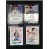 Image 1 : LOT OF 4 TRADING CARDS INCLUDING 2 X 1/1 PRE PRODUCTION PROOFS AND 2 X SIGNED TRADING CARDS
