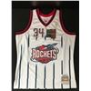 Image 3 : HAKIM OLAJUWAN SIGNED HOUSTON ROCKETS BASKETBALL JERSEY (BECKETT COA)