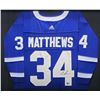 Image 2 : AUSTON MATTHEWS SIGNED AND CUSTOM FRAMED HOCKEY JERSEY (BECKETT COA)