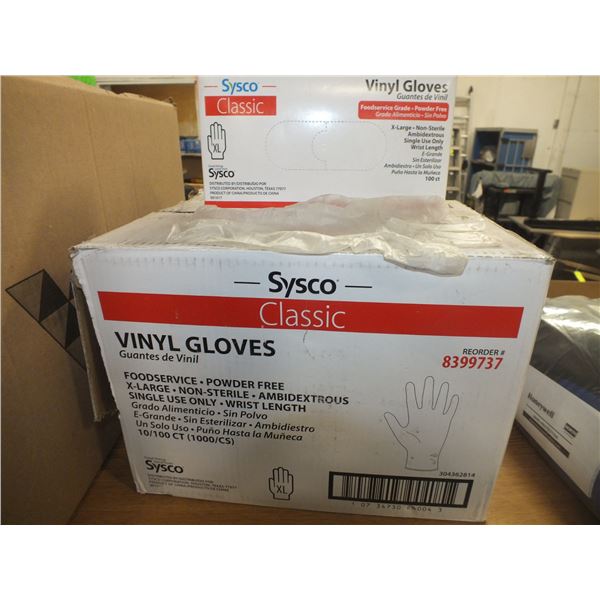 1 Case Of Vinyl Food Safe Disposable Gloves