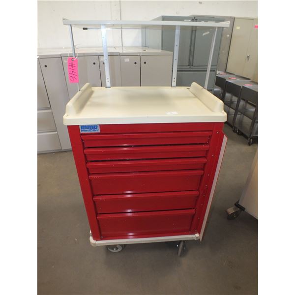 6 Drawer Metal Tool Chest On Wheels