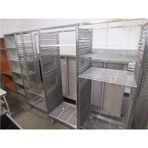 3 Baker Tray Racks on Wheels