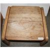 Image 2 : TWO MATCHING WOOD SIDE TABLES, NICE PATINA