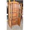 Image 2 : VINTAGE WOOD LOOK GLASS/ WOOD DOOR