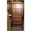 Image 2 : VINTAGE WOOD LOOK GLASS/ WOOD DOOR