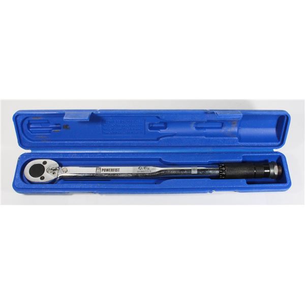 POWERFIST TORQUE WRENCH IN CASE 1/2" DRIVE