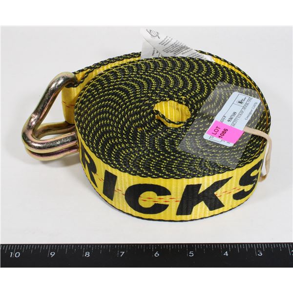 3300LB CAPACITY STRAP, HOOK ONE END