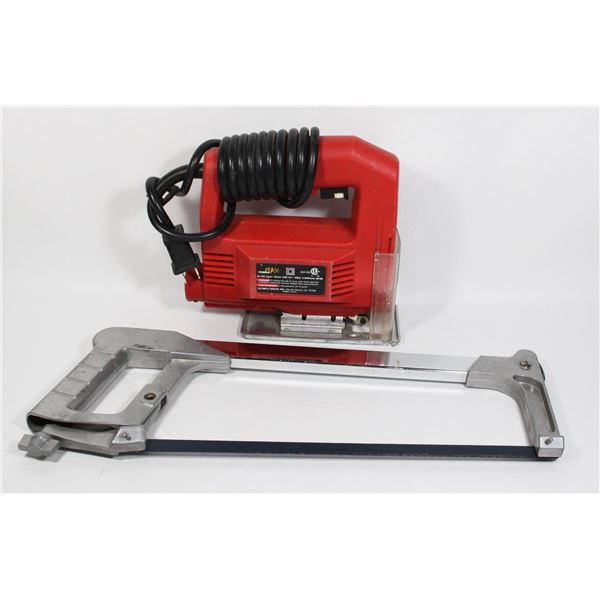 VARIABLE SPEED JIG SAW SOLD WITH HACK SAW
