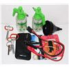 Image 1 : BOX OF SHOP ITEMS INCLUDING FUNNEL, RATCHET