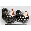 Image 1 : TWO CERAMIC CHICKEN FIGURES