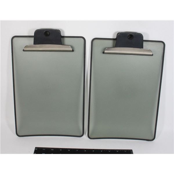 TWO HEAVY DUTY CLIP  BOARDS