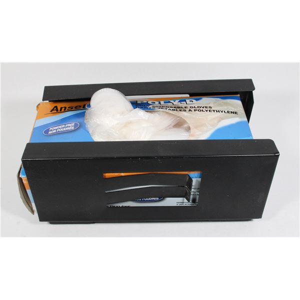 STRONG MAGNET DISPOSABLE GLOVE HOLDER WITH