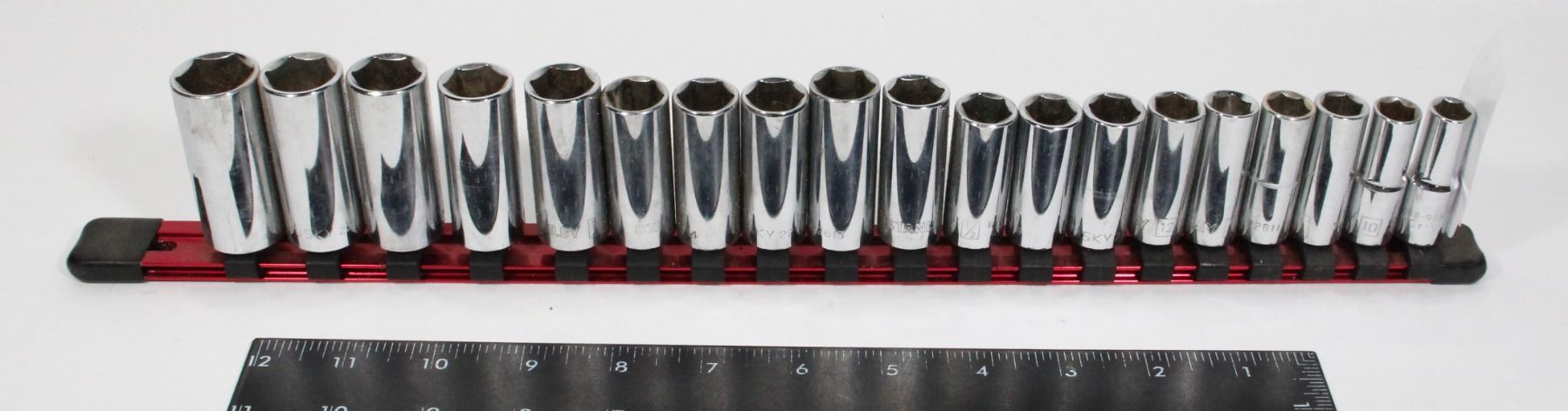 Chrome Socket Racks CHROME SOCKET SET ON HOLDER
