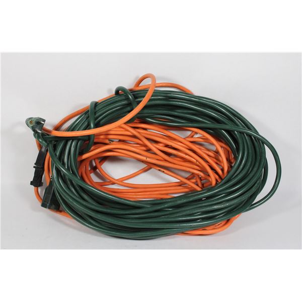 TWO OUTDOOR EXTENSION CABLES
