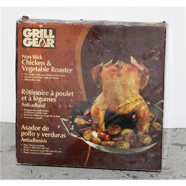GRILL GEAR NON STICK CHICKEN AND VEG ROASTER