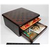 Image 1 : WOODEN MULTI GAME WITH GAME PIECES, CHECKERS,