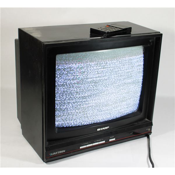 VINTAGE SHARP TUBE TV WITH REMOTE