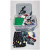 Image 1 : LARGE ESTATE TOTE OF ASSORTED FABRIC
