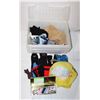Image 1 : LARGE ESTATE TOTE OF ASSORTED FABRIC
