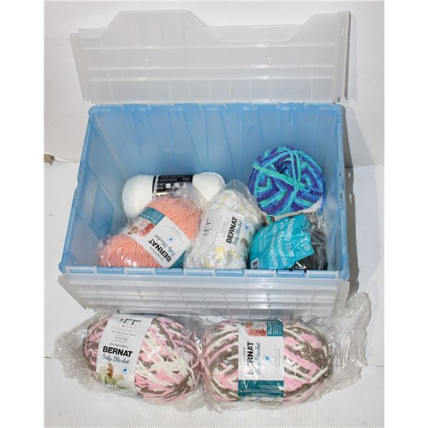 LARGE ESTATE TOTE YARN AND RELATED ITEMS