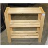Image 1 : 3 TIER WOOD SHELF. APPROX 30" TALL X