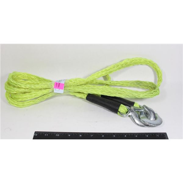 10' TOW ROPE, HOOKS BOTH ENDS