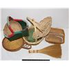 Image 1 : GROUPING OF WICKER BASKETS AND OTHER DECOR ETC.