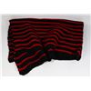 Image 1 : HOME MADE BLACK AND RED LAP BLANKET